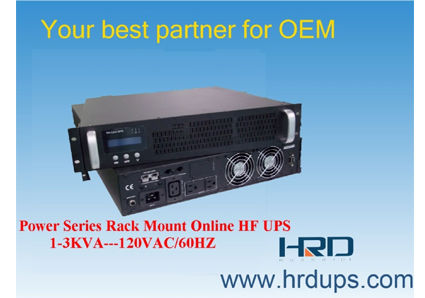 Porcellana 120Vac-rack up hf Online 1-3KVA UPS fabbrica