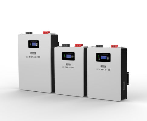 Wall Mount  25.6V 48V 100 - 300AH Lithium Iron Battery